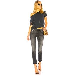 MOTHER THE FLIRT CHEW BLACK "SUPERIOR" JEANS